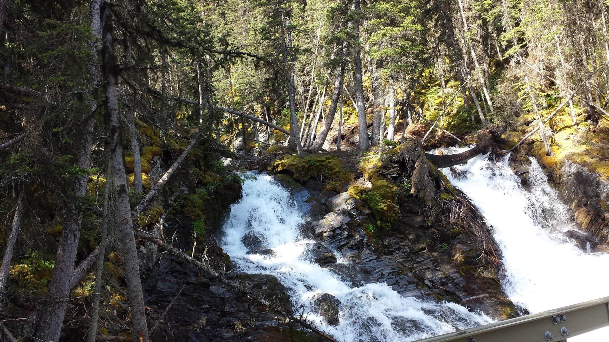 Falls at Upper Kananaskis Lake