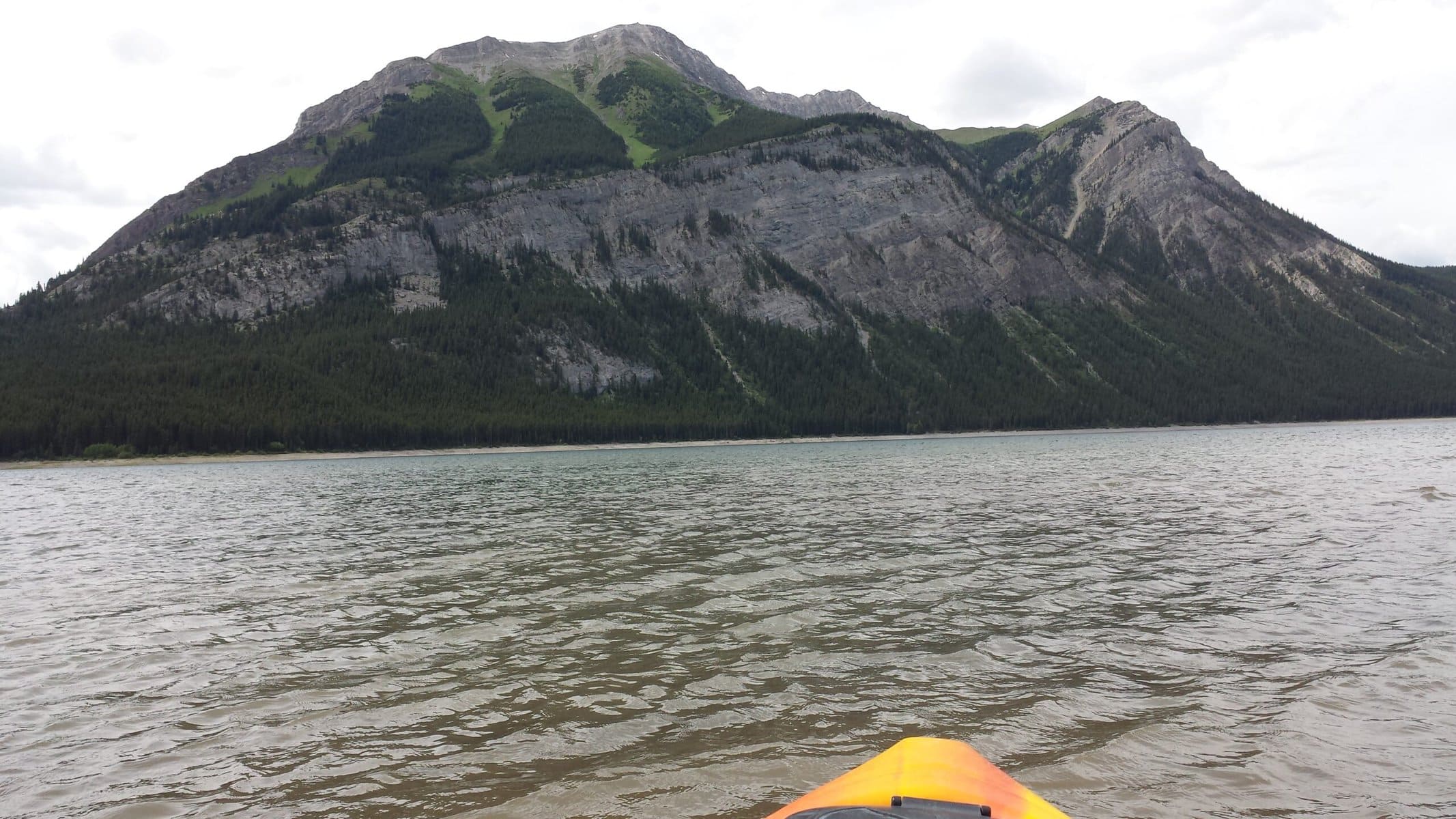 Kayaking Upper Kananaskis Lake