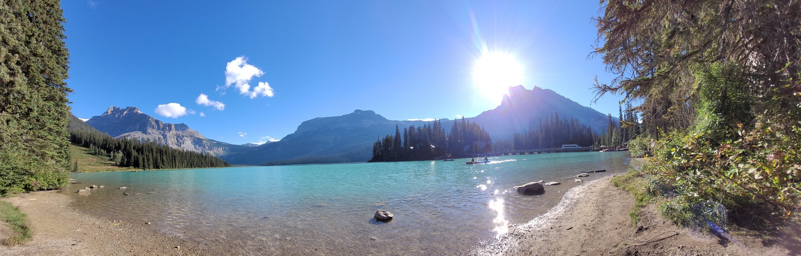 Emerald Lake Setting Sun